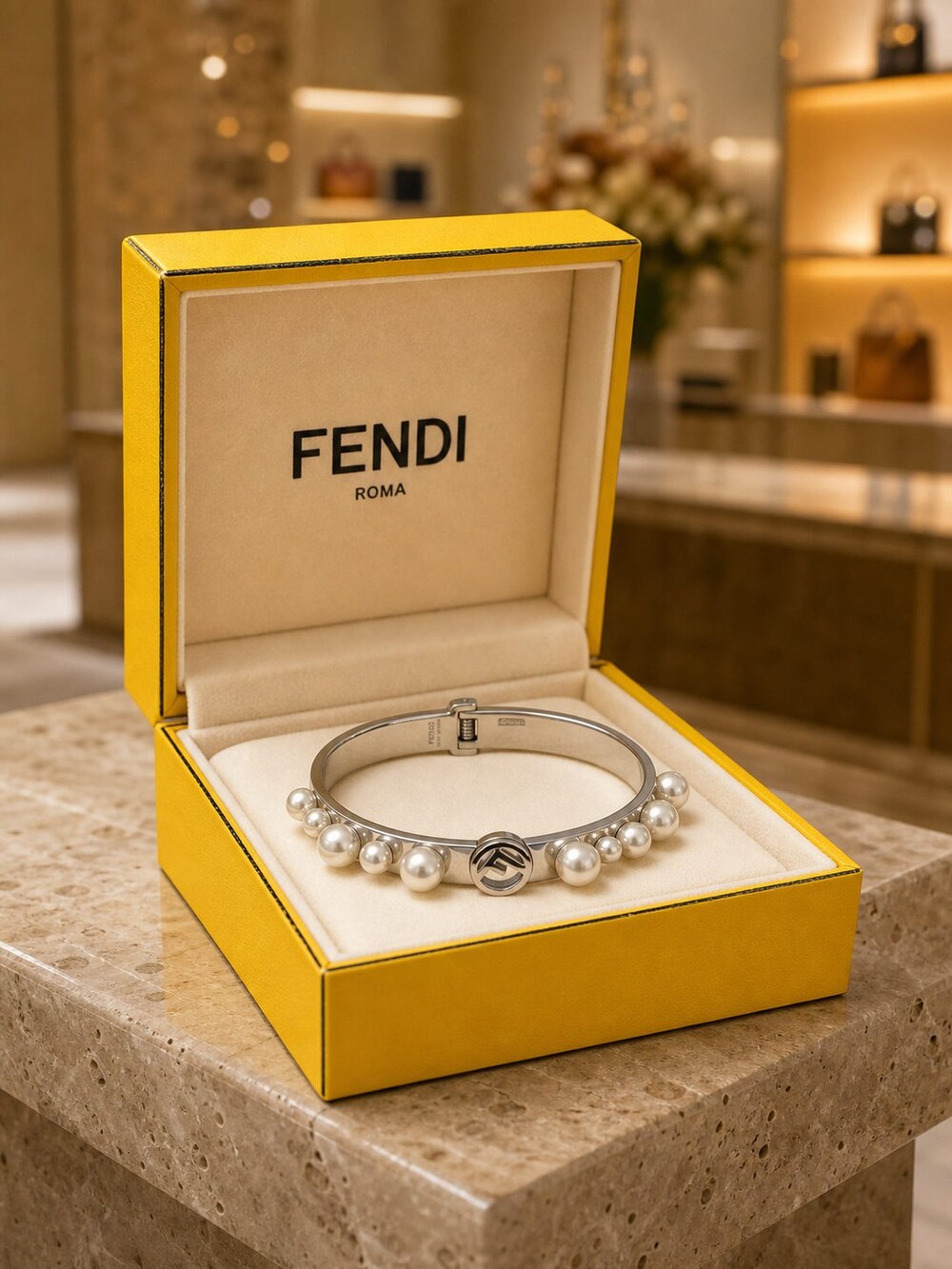 Fendi Modern Designer Bracelet Style 8 | New with Box - Picture 7 of 9